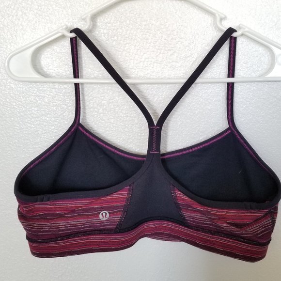 lululemon athletica Other - Lululemon Flow Y Bra IV Purple Sports Bra Size 12